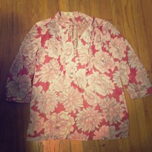 Fun 🌸Floral 🌸Banana Republic Blouse